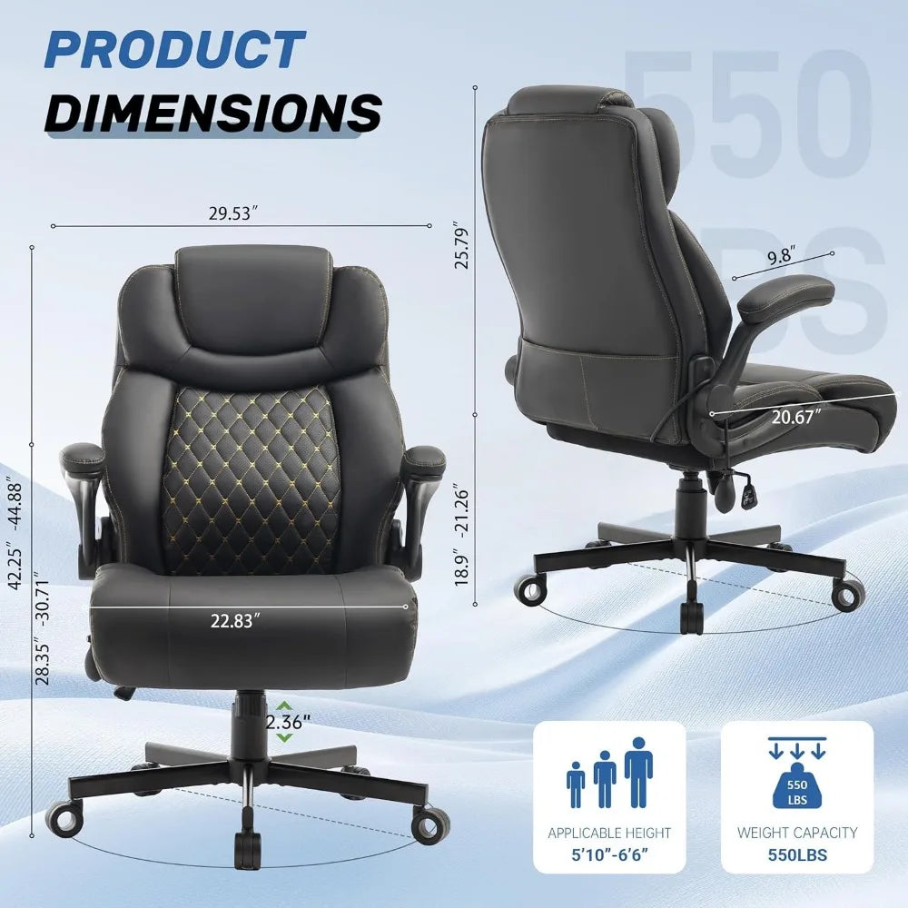 LZJV Heavy Duty Ergonomic Office Chair for Tall People