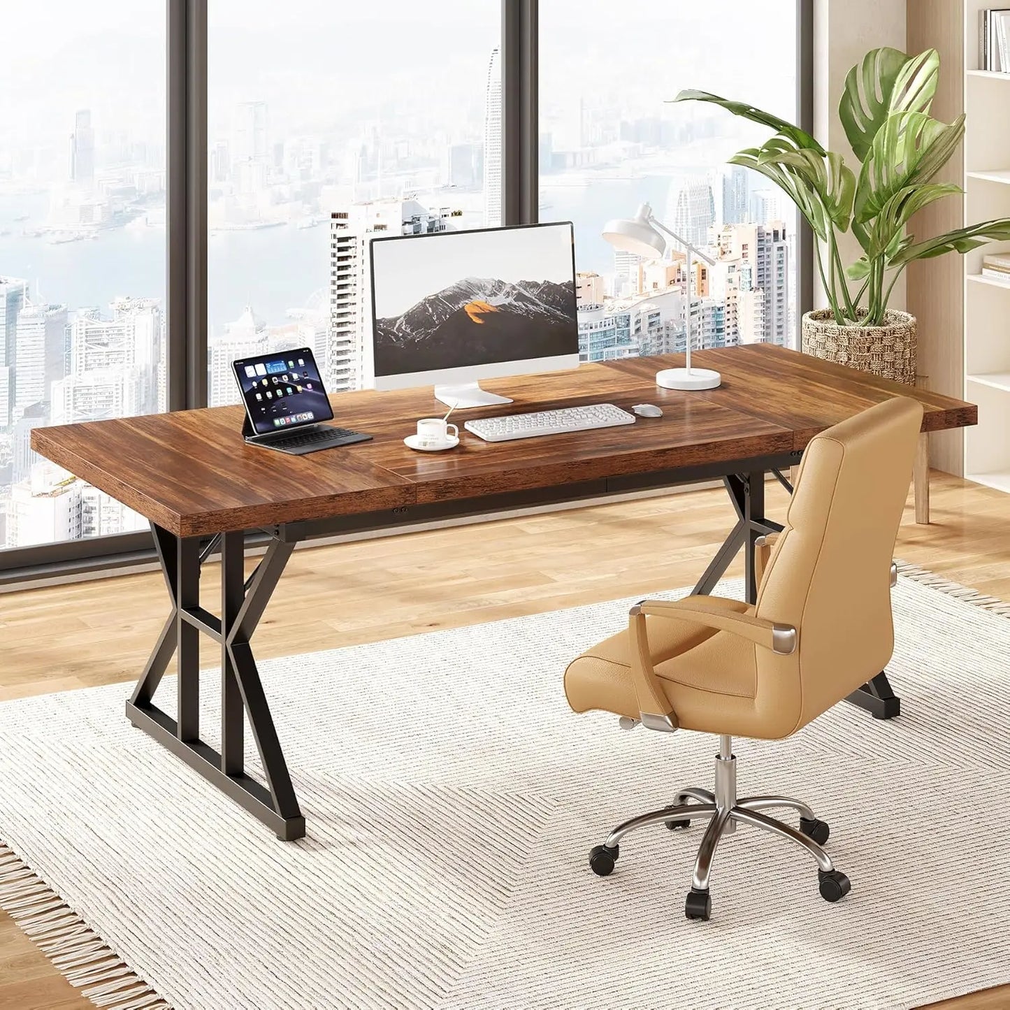 Little Tree Modern Executive Office Desk For Home Office