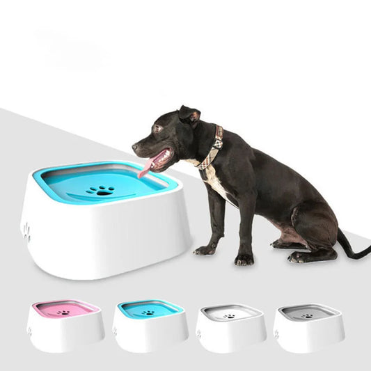 1.5L Dog Drinking Water Bowls Floating Non-Wetting Mouth Cat
