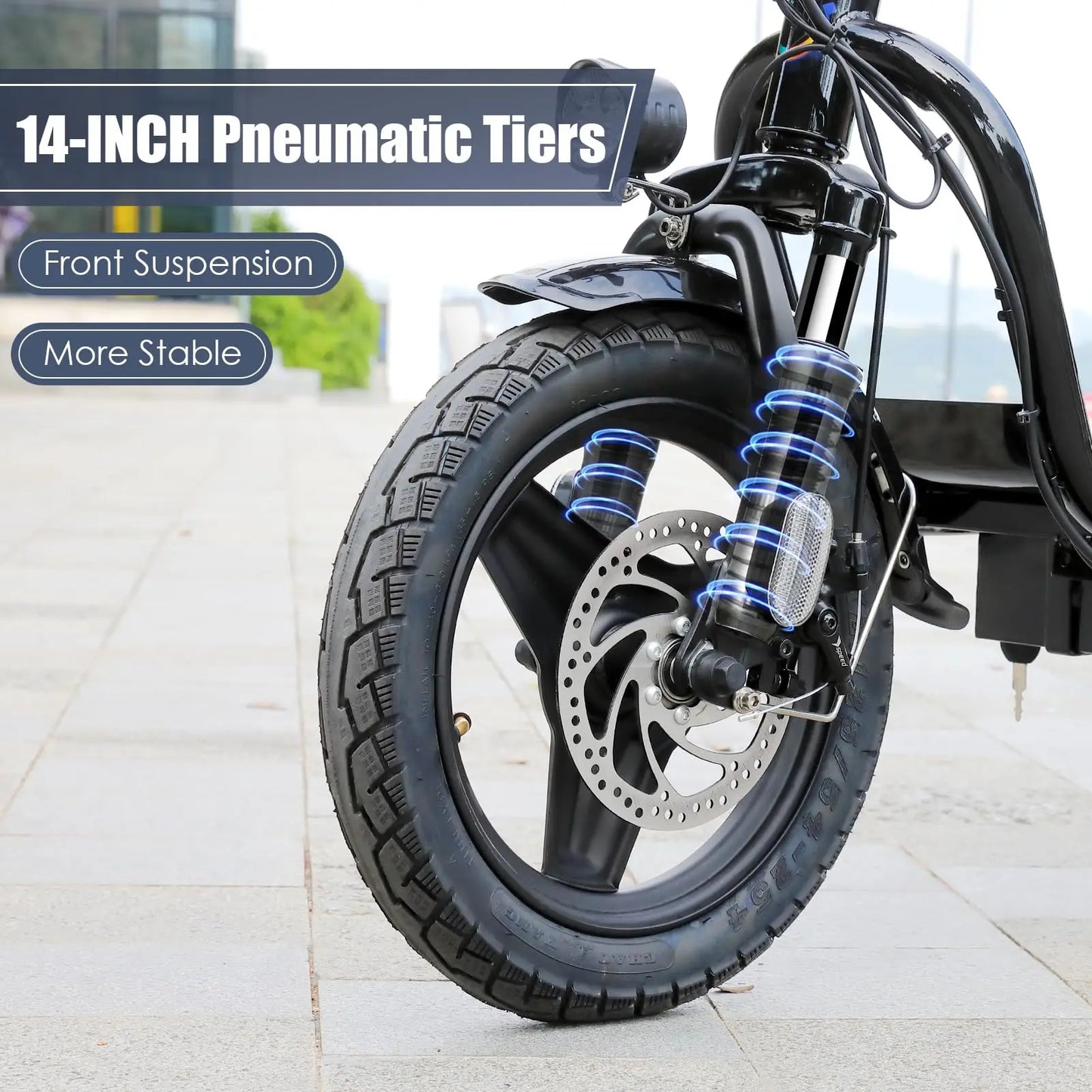 Caroma P5 750W Electric Scooter With Seat Fat Tires