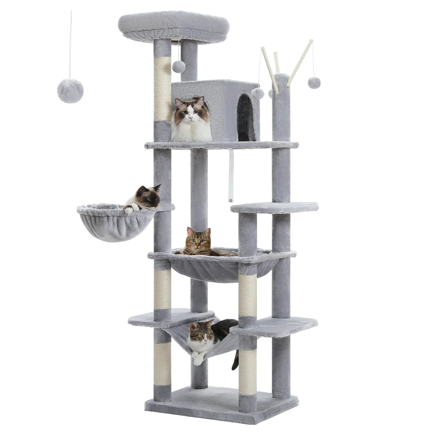 PAWZ Road Cat Tree Tower With Scratching Posts Indoor