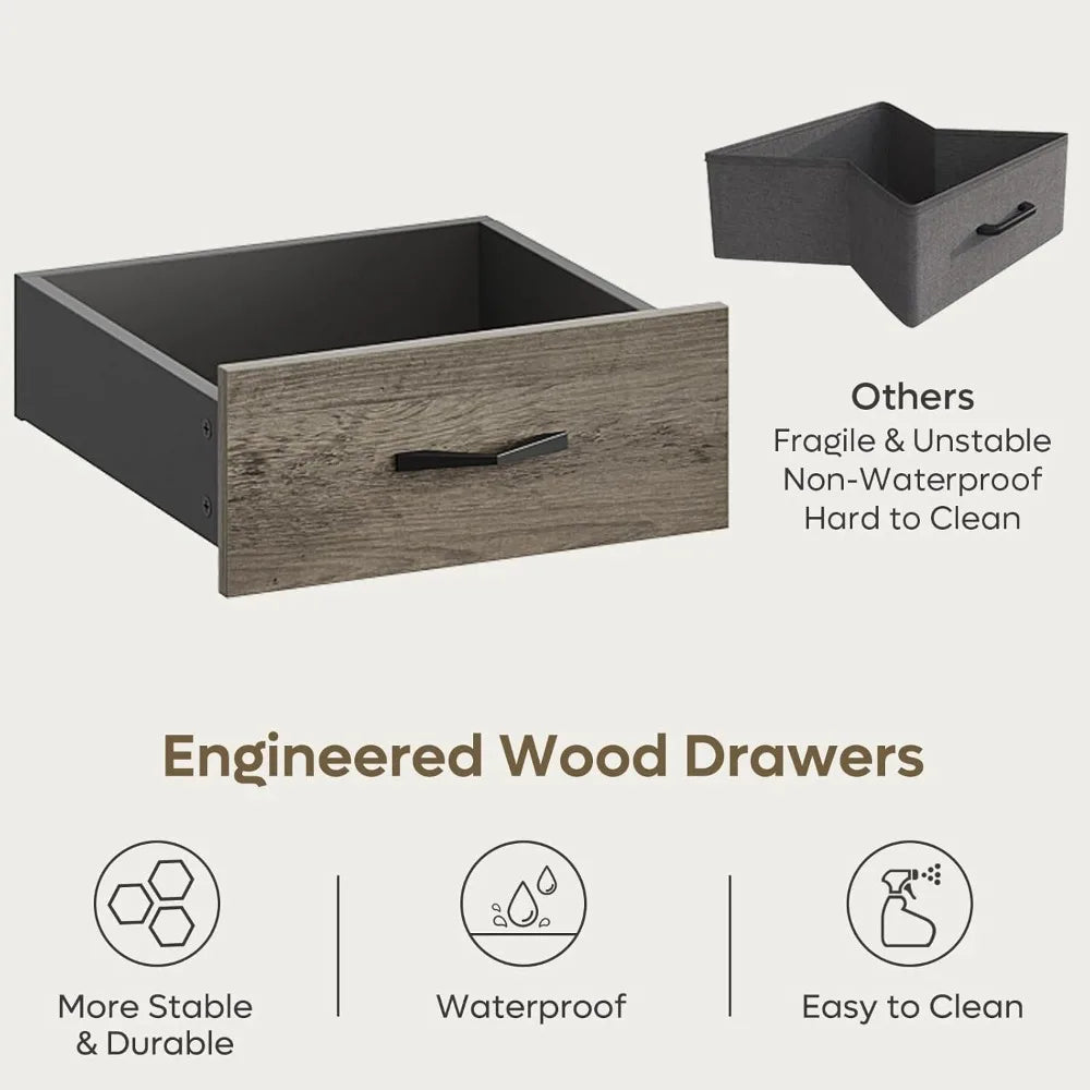 Modern Industrial Desk With File Drawers And Keyboard Tray