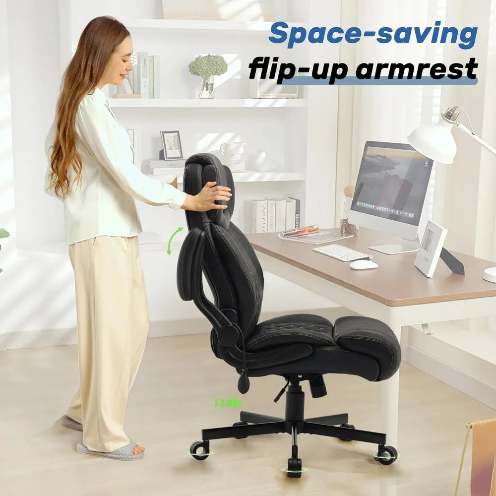 LZJV Heavy Duty Ergonomic Office Chair for Tall People