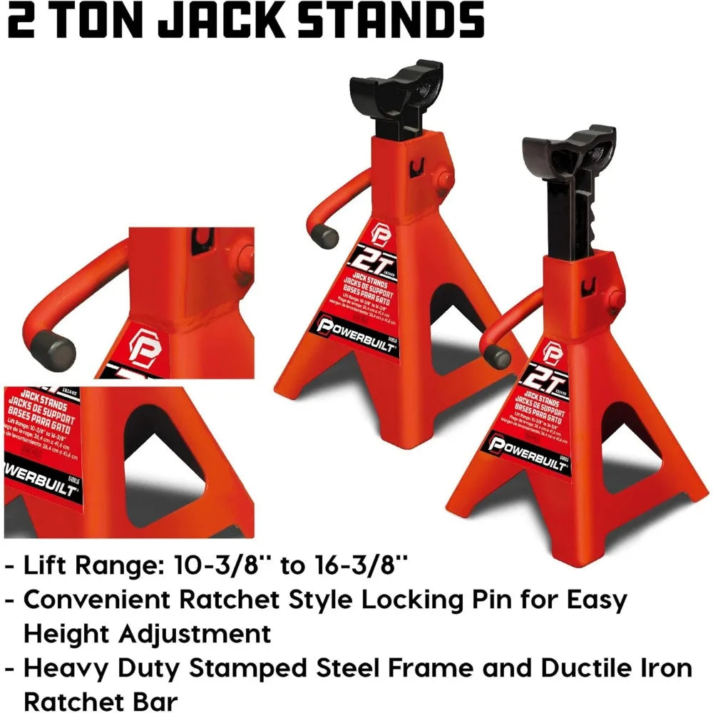 Color Vehicle Lift Kit Jack Stands Folding Creeper Ramp