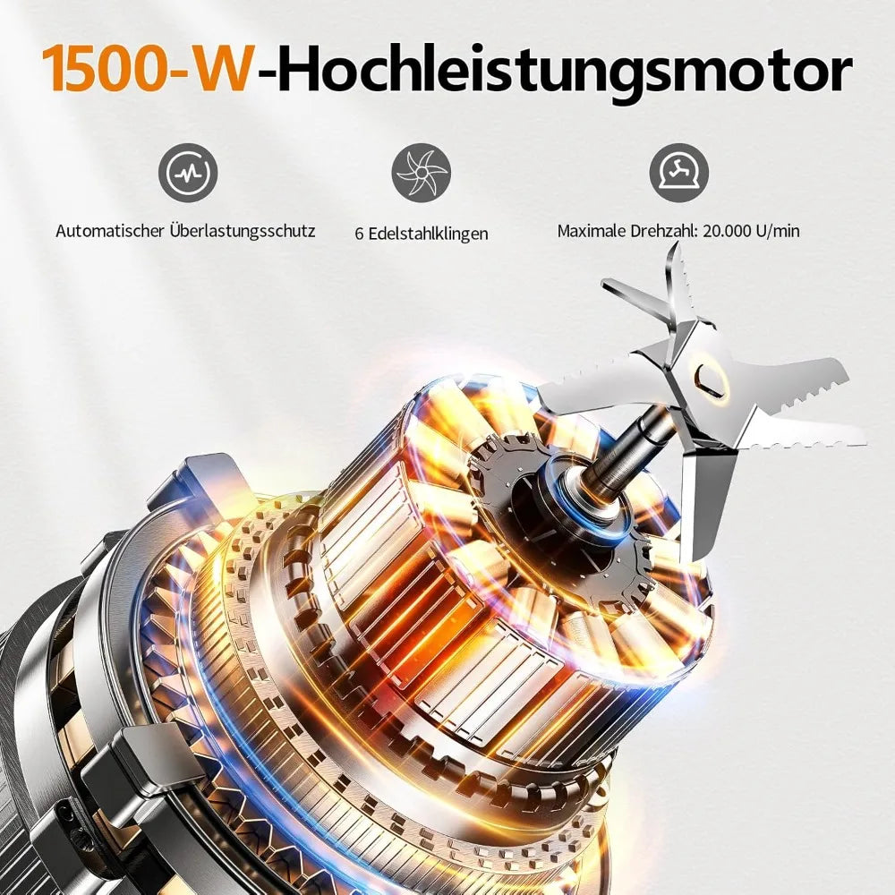 DAFIFY Blender And Food Processor Combo 600W For Smoothies