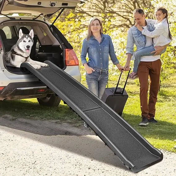 BlackDog Door Folding Ramp Non Slip With Raised Rails