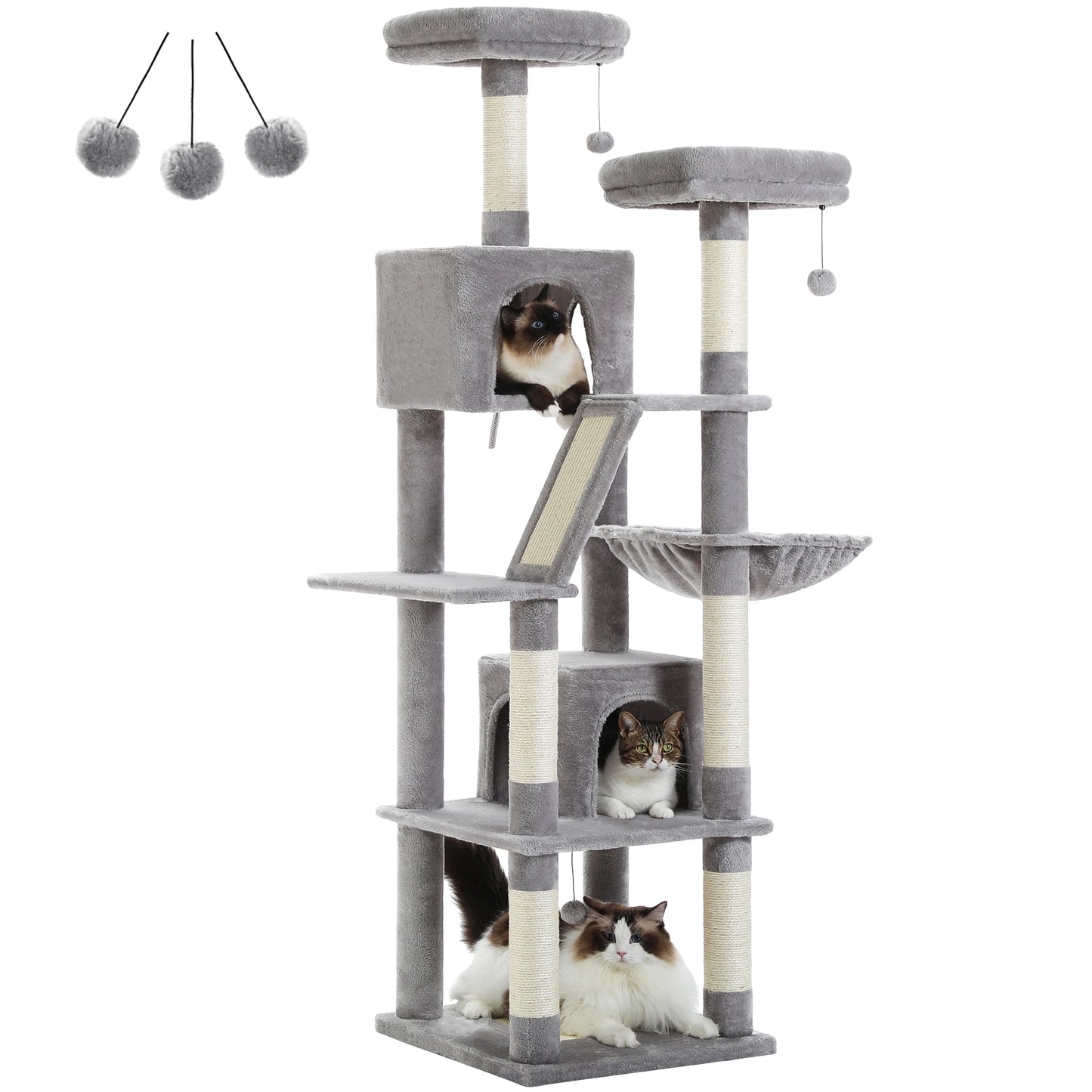PAWZ Road Cat Tree Tower With Scratching Posts Indoor