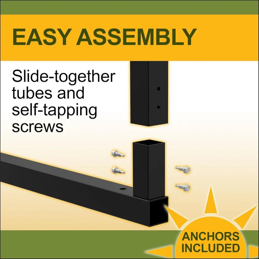 Frame Heavy Duty All Steel Carport Canopy Outdoor Shelter