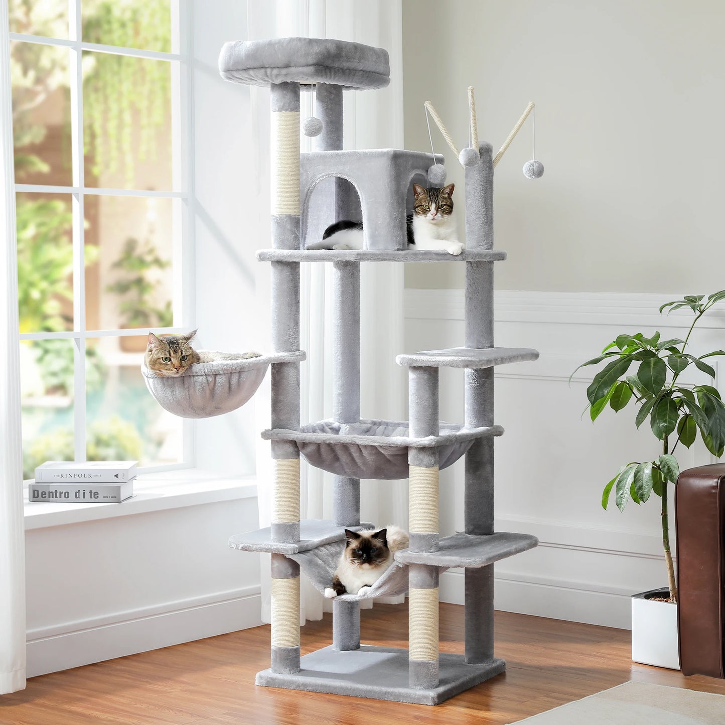PAWZ Road Cat Tree Tower With Scratching Posts Indoor