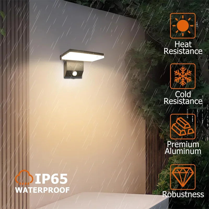 RTONTR Outdoor LED Wall Lamp IP65 Sensor Courtyard Garden