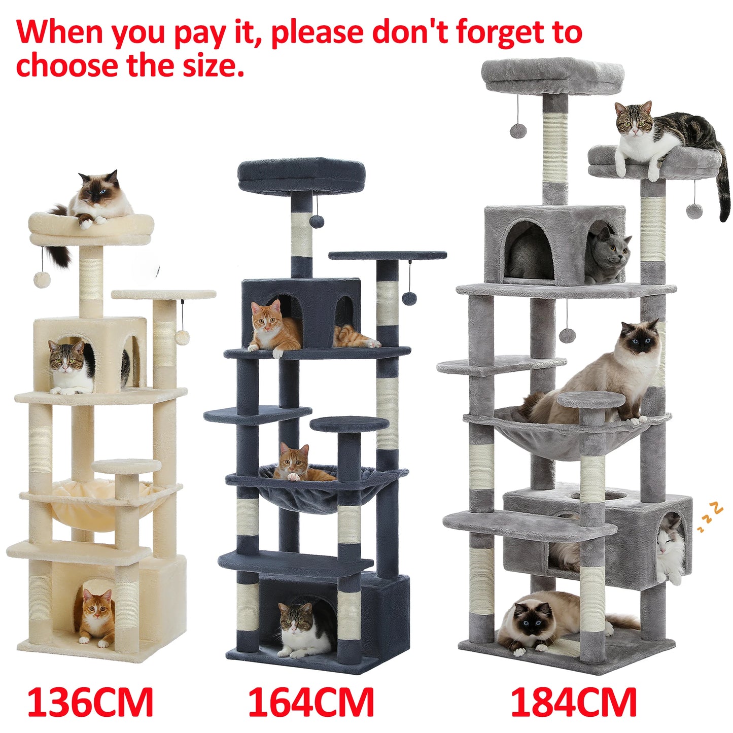 PAWZ Road Exquisite Large Cat Tree Indoor Five-Tiered Tower