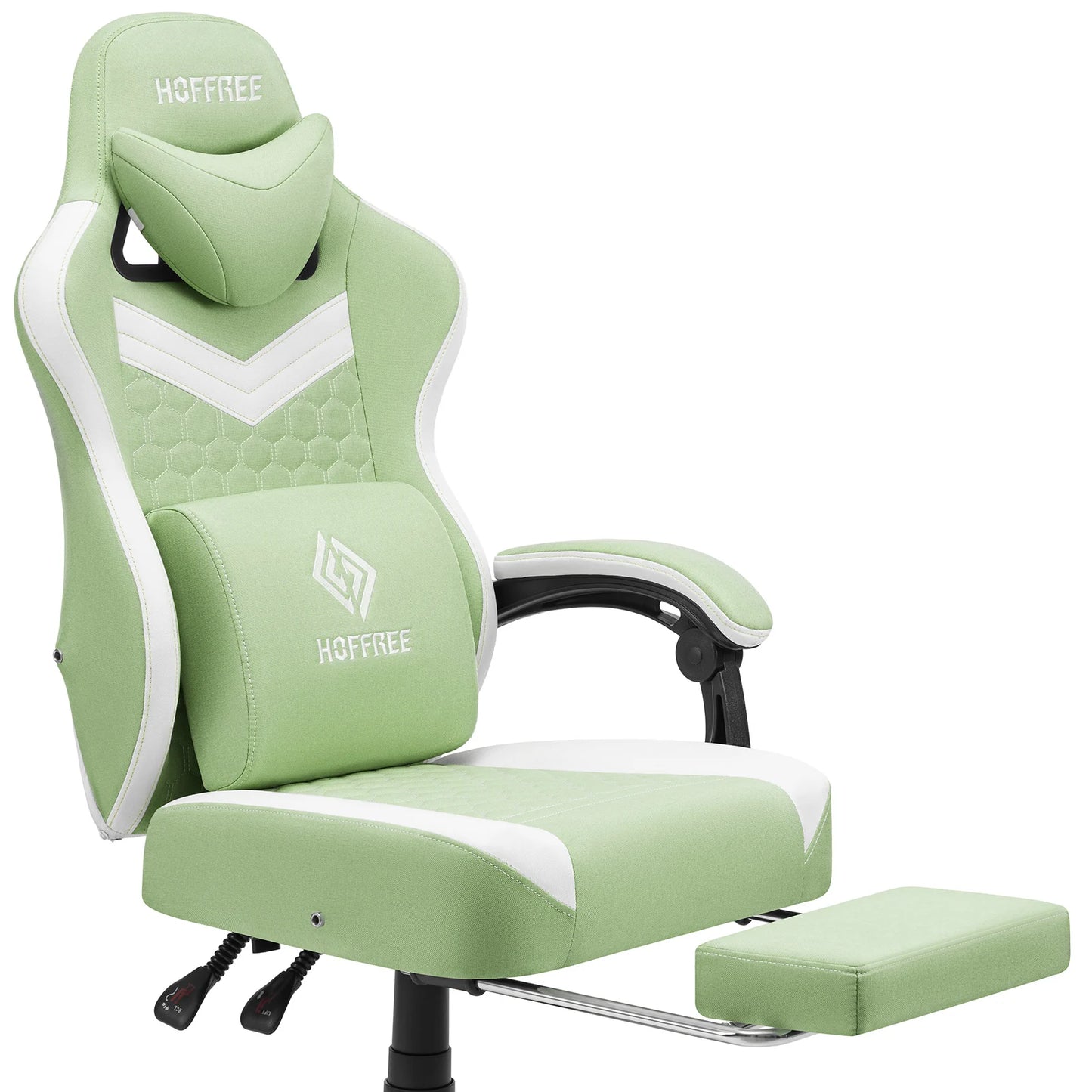 Ergonomic Office Chair With Footrest Bluetooth Massager