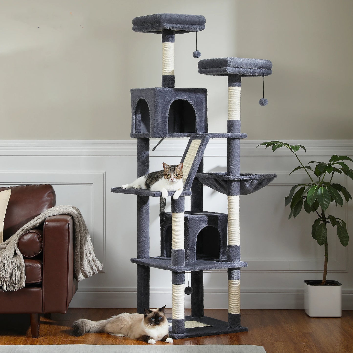 PAWZ Road Cat Tree Tower With Scratching Posts Indoor