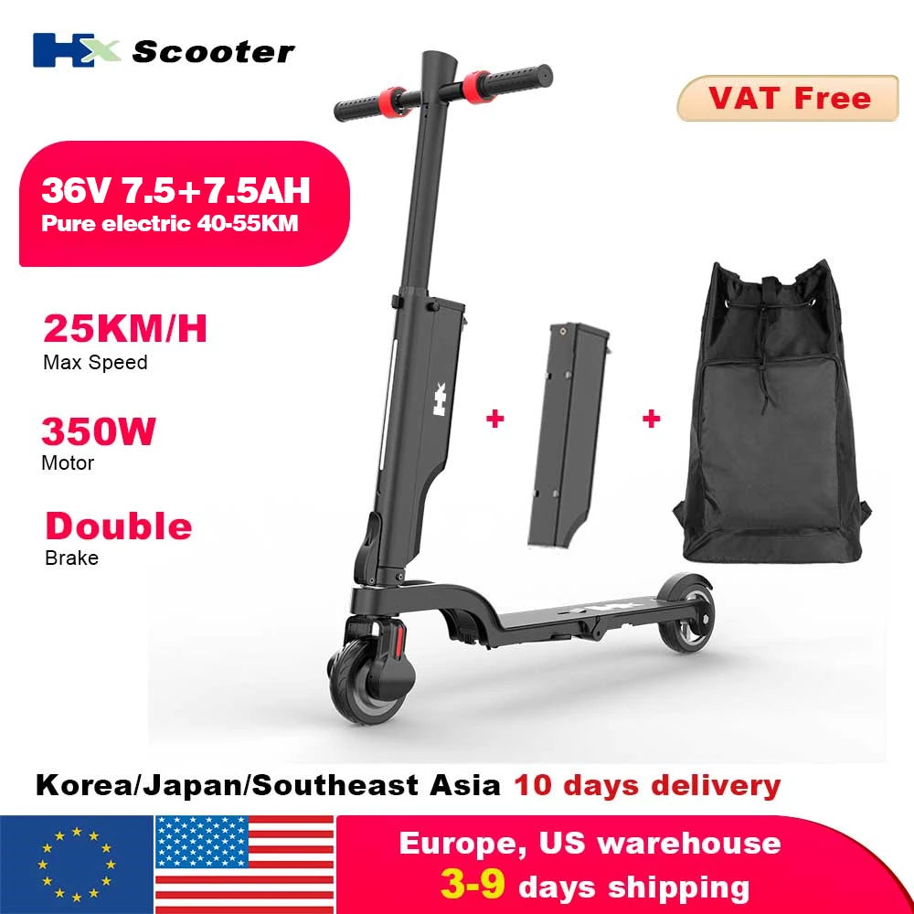 HX Foldable Electric Scooter X6 350W 25kmh For Adults