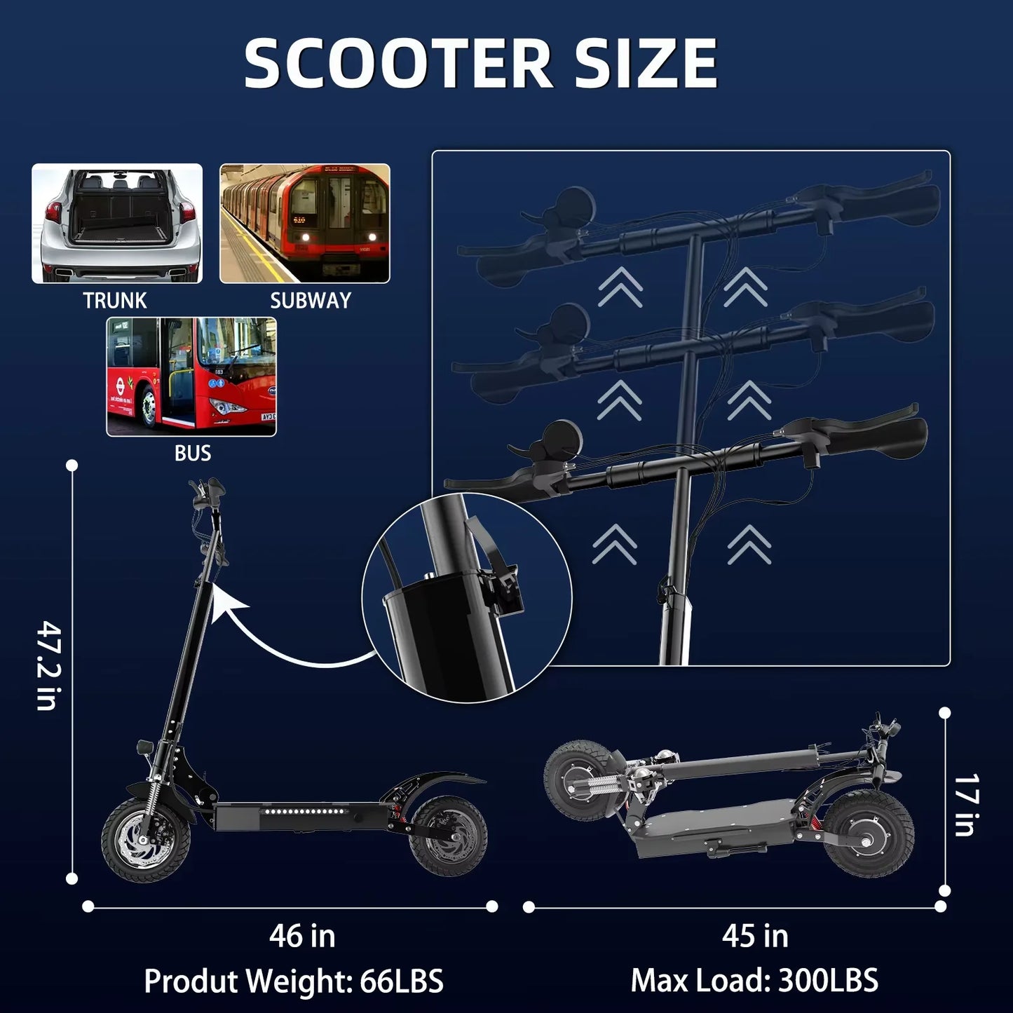 Hign Concerned 52V Electric Scooter 2500W Up 50 Miles