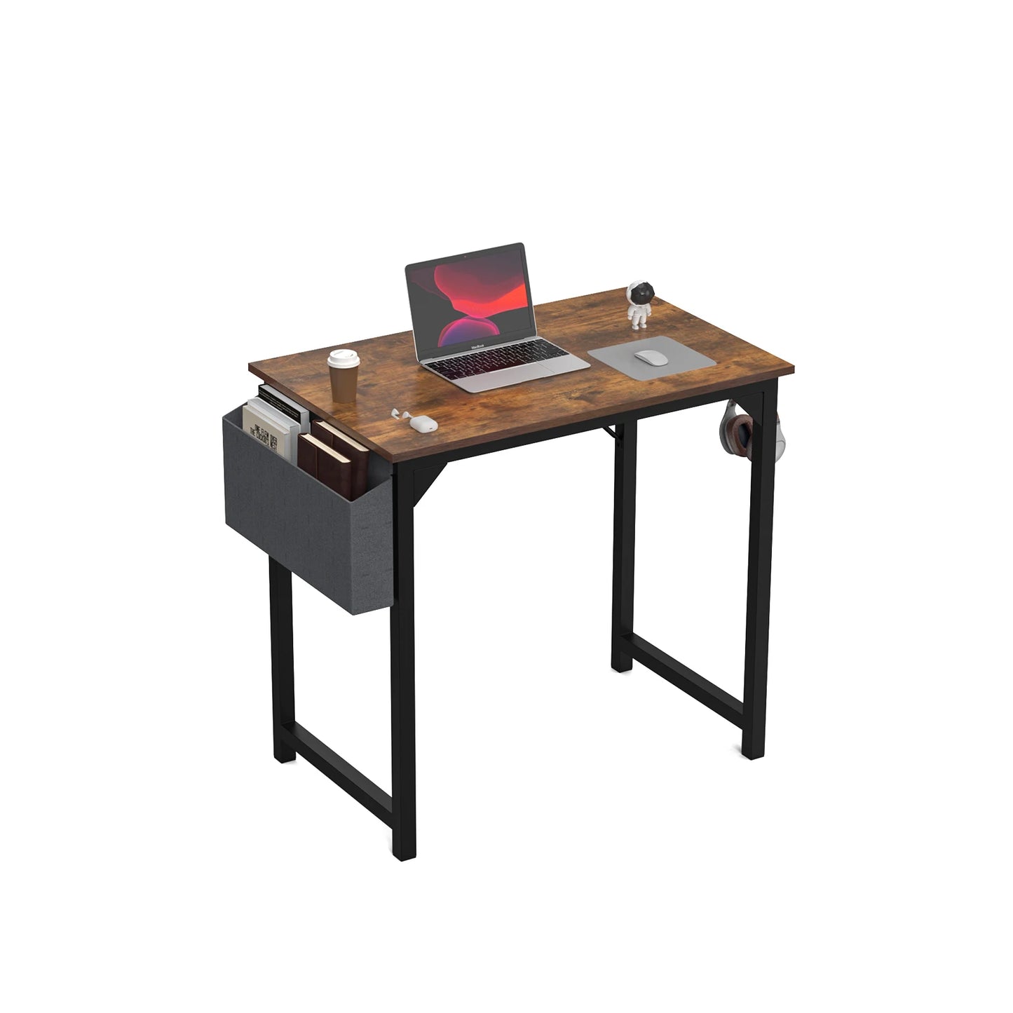 JHK Computer Desk Office Gaming Table with Side Bag Headphone Hook